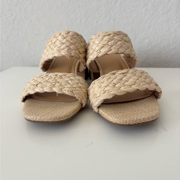 DV by Dolce Vita Braided Double-Strap Block Heel Mule - Cream Size 8.5 - Picture 8 of 8